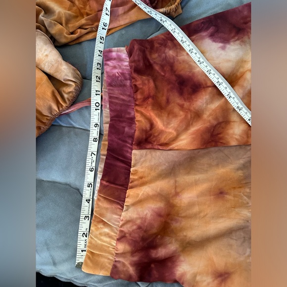 Ellie & Kate tie dye crop tops and pants set size L - Picture 8 of 11